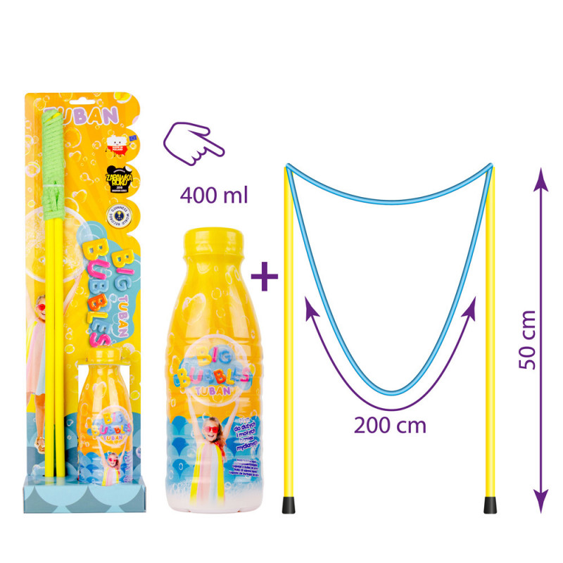 Tuban – Set Bulles de savon 50cm et Produit 400ml – Image 2
