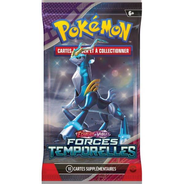 Coffret Myboost X 10 Cartes Pokémon Françaises - Carte Minotaupe 86/162 Reverse + 9 Cartes Supplémentaires | Série Écarlate Et Violet Forces Temporelles