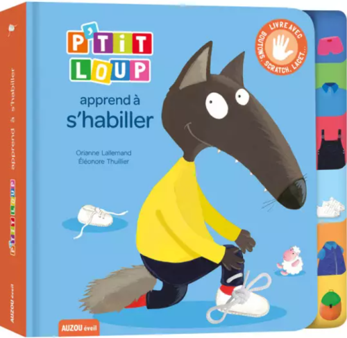 Livre P'tit Loup apprend à s'habiller