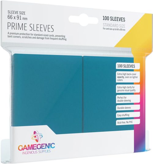 Gamegenic - 100 Sleeves - Prime - Bleu