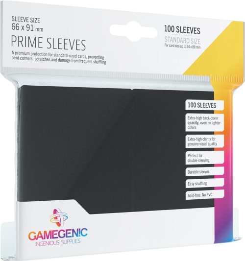 Gamegenic - 100 Sleeves - Prime - Noir
