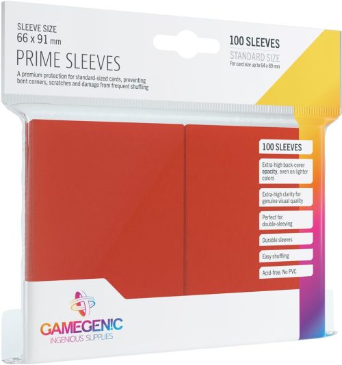 Gamegenic - 100 Sleeves - Prime - Rouge
