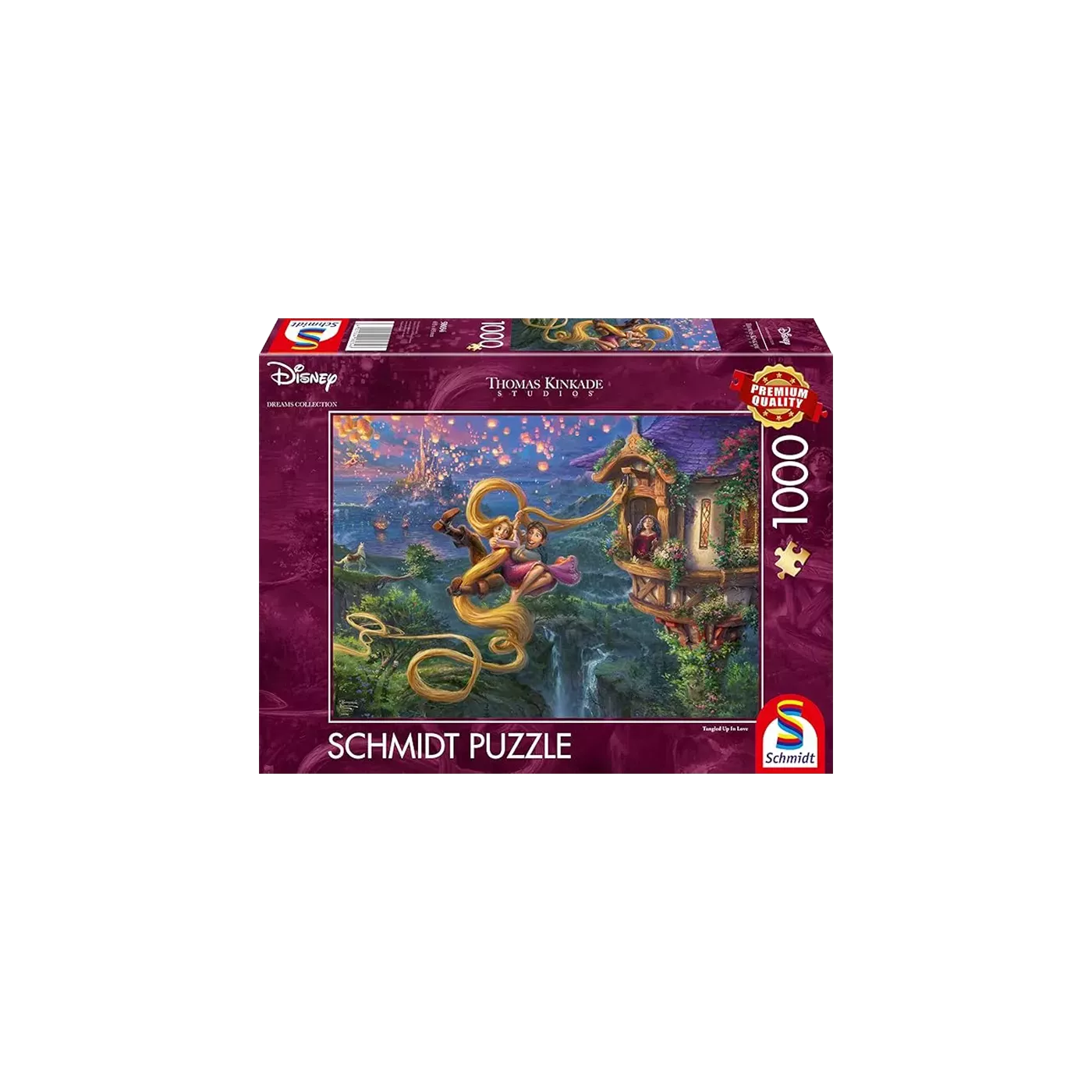 Puzzle Disney 1000 Pièces - Raiponce - A la poursuite de l'amour