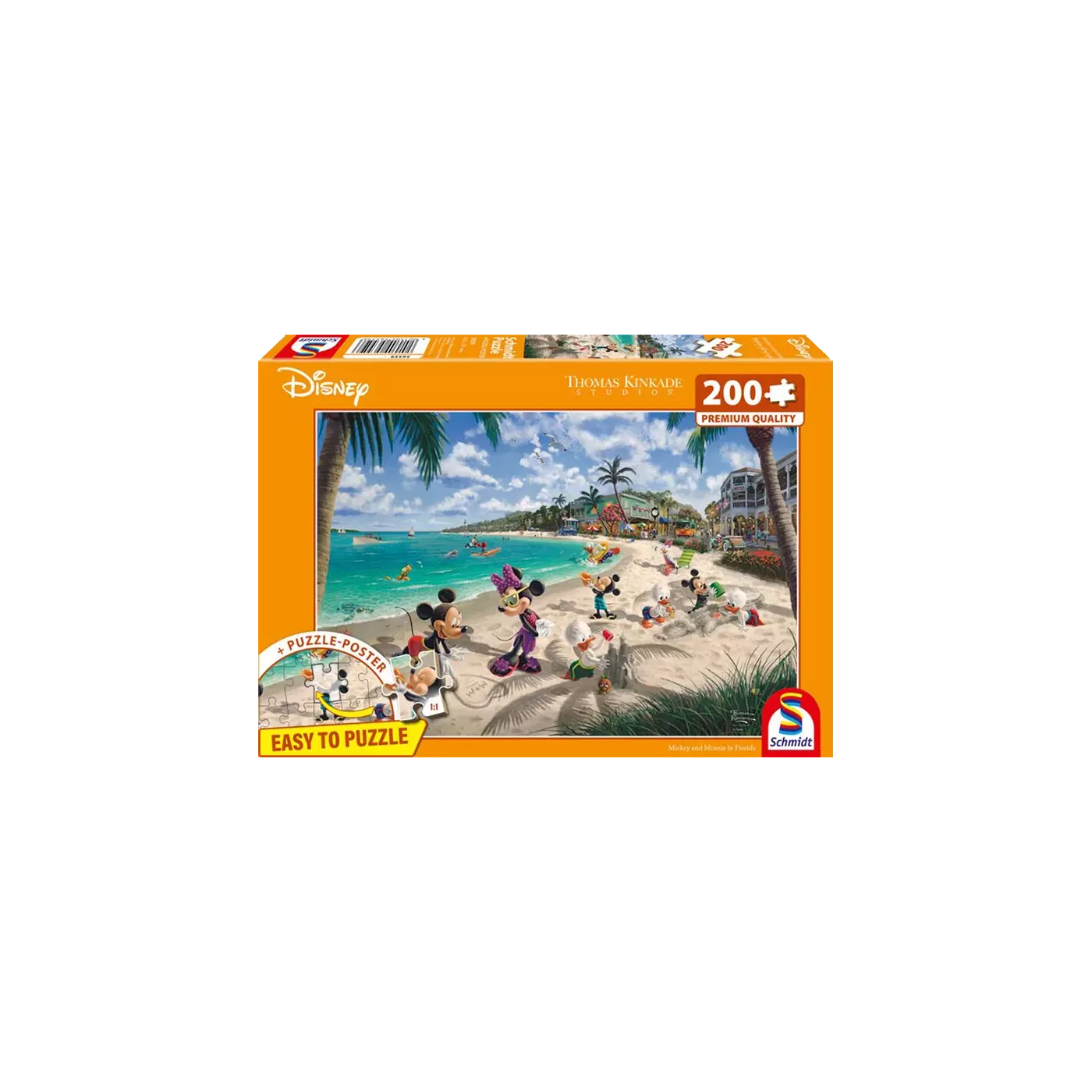 Puzzle Disney 200 Pièces - Mickey & Minnie en Floride