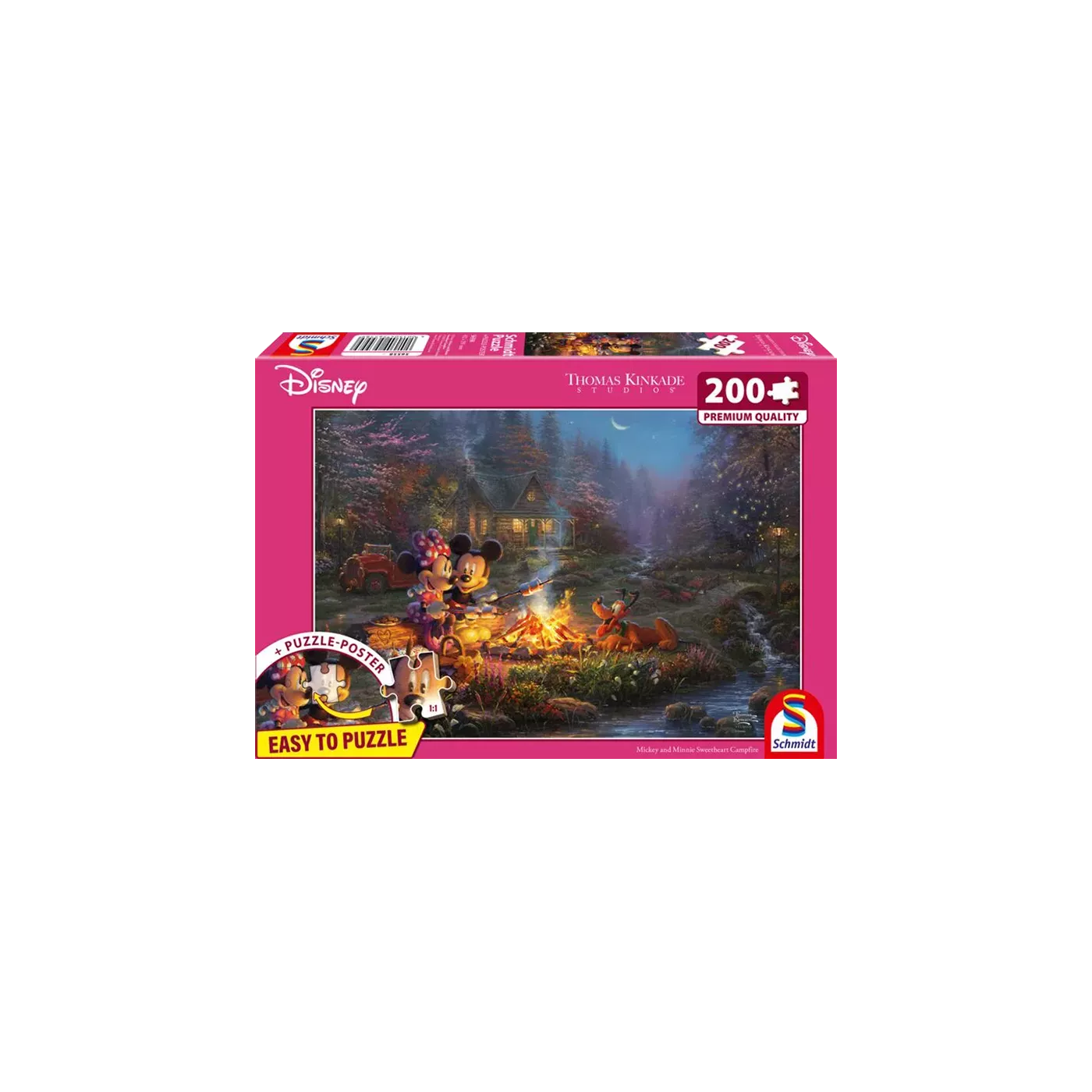Puzzle Disney 200 Pièces - Mickey & Minnie à la belle étoile
