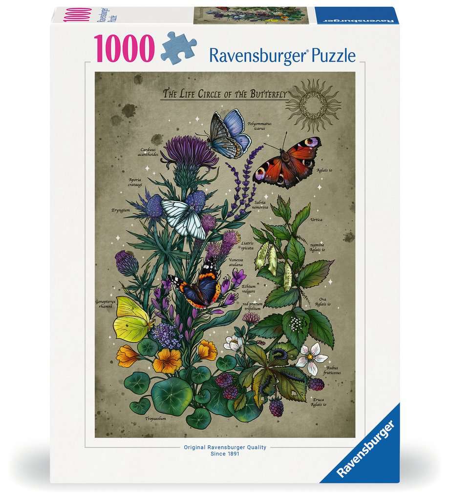 Ravensburger Puzzle - 1000 pièces - Le cercle de vie du papillon