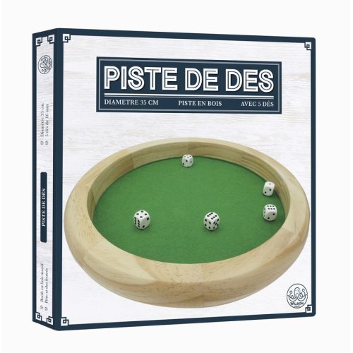 Piste de dés en bois - 35 cm