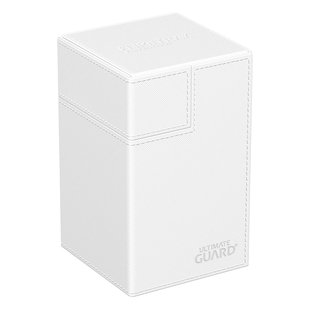 Deck Box Ultimate Guard - Flip'n'Tray 100+ - XenoSkin Monocolor Blanc – Image 2