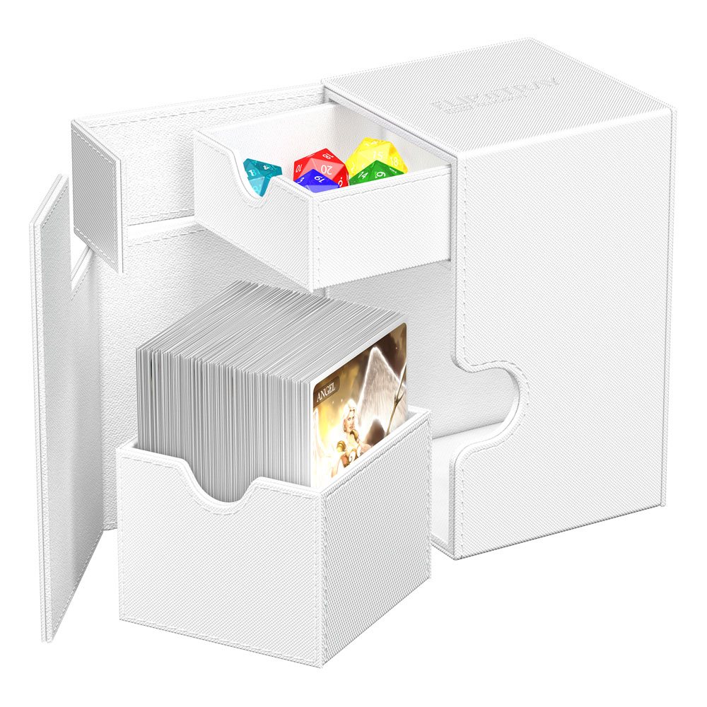 Deck Box Ultimate Guard - Flip'n'Tray 100+ - XenoSkin Monocolor Blanc – Image 3
