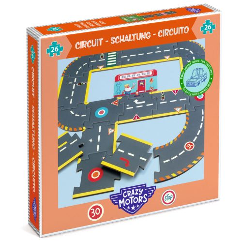 Puzzle Circuit - Crazy Motors - Univers - 26 Pièces