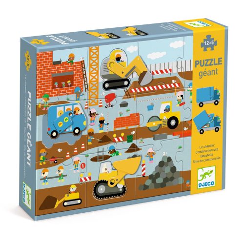 Puzzle Géant – Le chantier – 12 Pcs + 5 Pcs