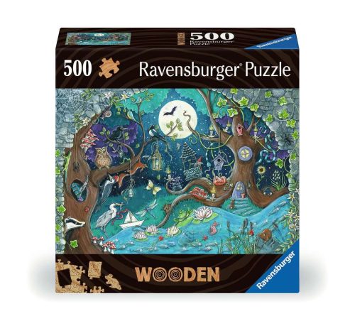 Ravensburger - Puzzle en bois - Wooden - 500 p - Forêt fantastique