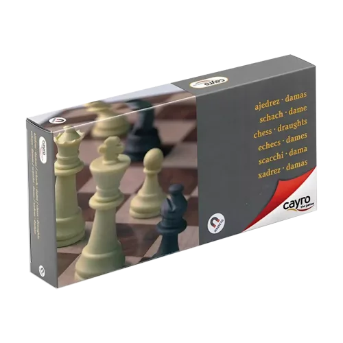Echecs et Dames Magnétiques 24x24 cm