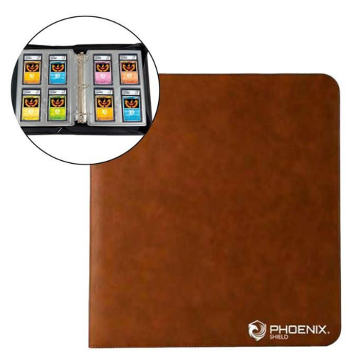 Phoenix Shield - Classeur Cartes Gradées - 32 cartes - Marron