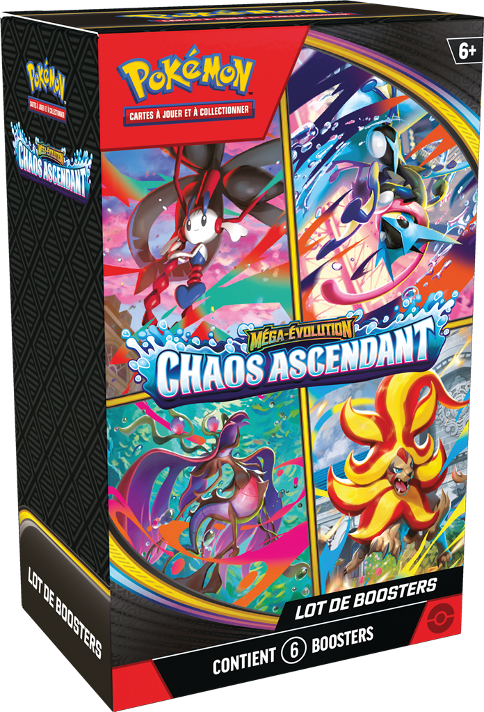 Pokémon - Méga Evolution ME04 - Chaos Ascendant – Bundle 6 boosters